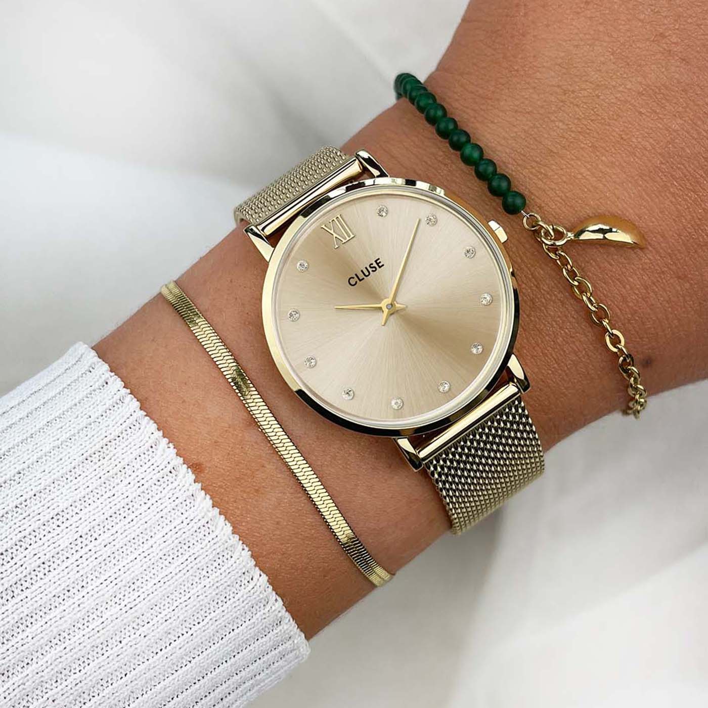 Montre cluse bracelet online marron