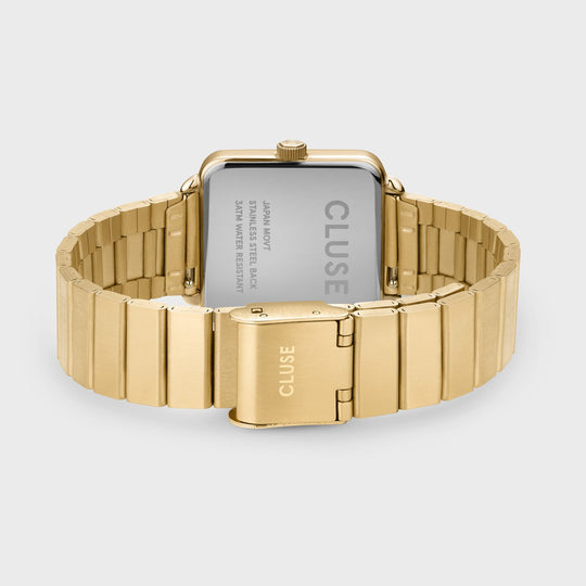 CLUSE La Tétragone Steel, Gold Colour CW10306 - Watch clasp and back