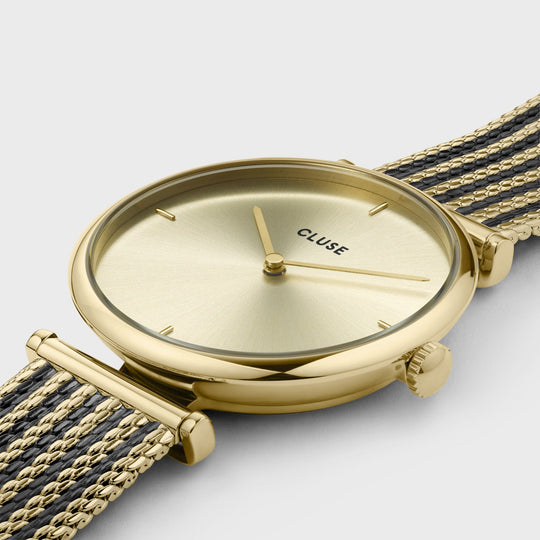 Triomphe Mesh Full Gold Colour CW10401 - Watch case detail