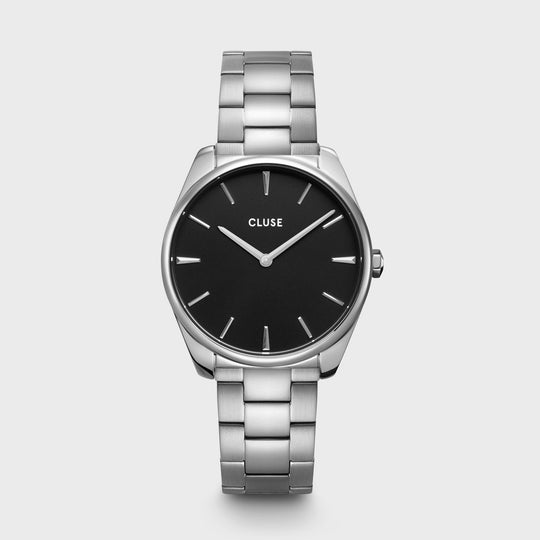 CLUSE Féroce Steel Black, Silver Colour CW11103 - Watch