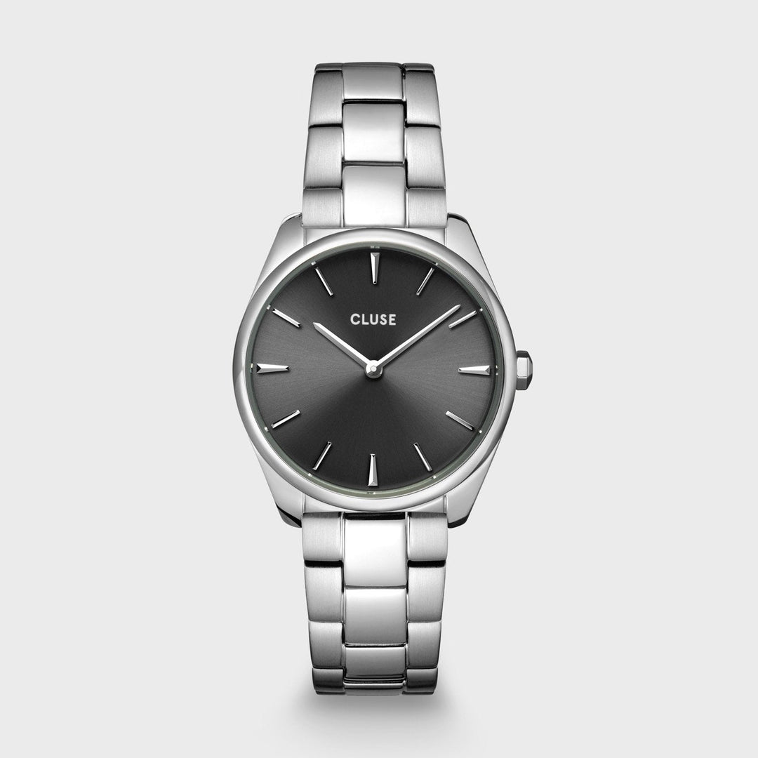 CLUSE Féroce Petite Steel Dark Grey, Silver Colour CW11202 - Watch