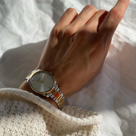 CLUSE Feroce Petite Gold Colour/Silver Colour CW11207 - Watch on wrist