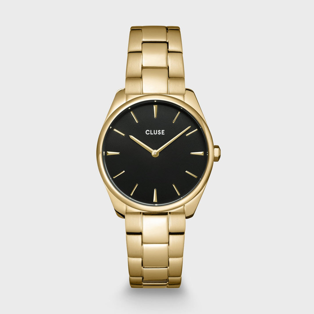 CLUSE Féroce Petite Steel Black, Gold Colour CW11208 - Watch