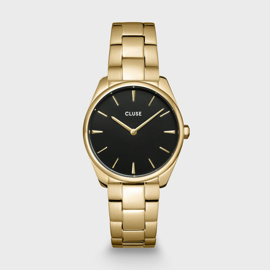 CLUSE Féroce Petite Steel Black, Gold Colour CW11208 - Watch