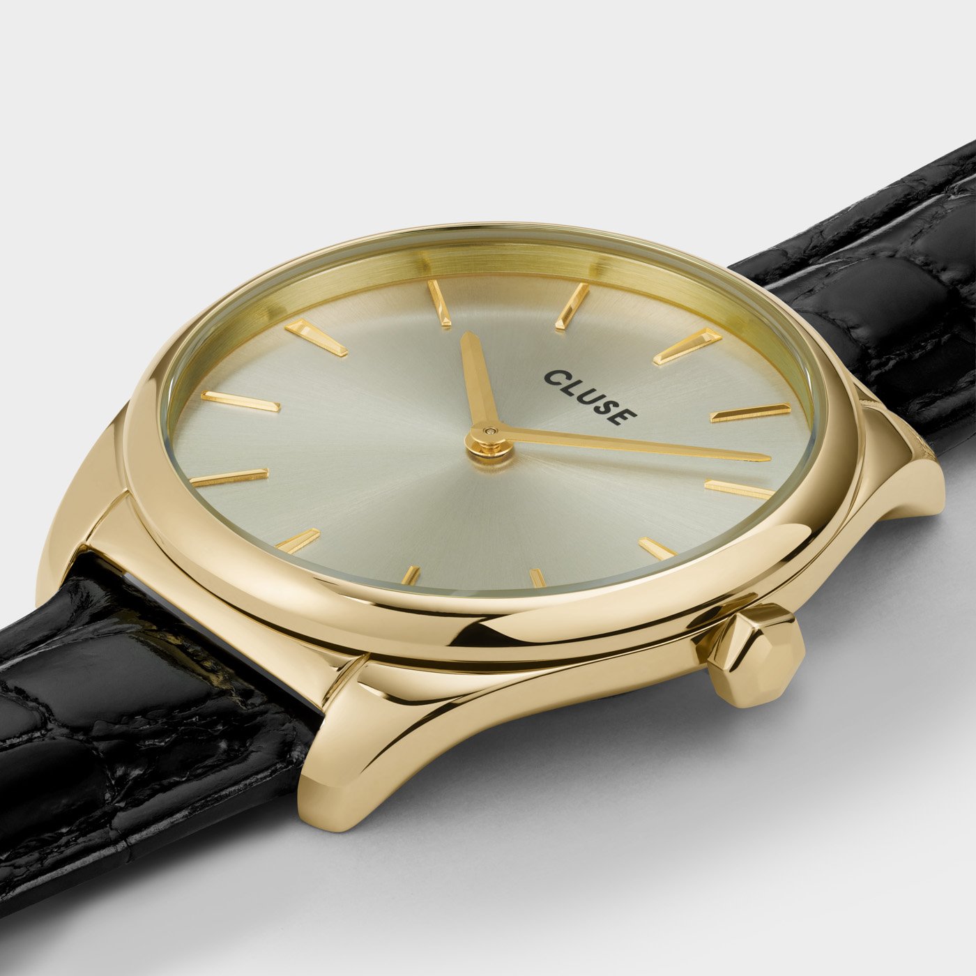 CLUSE Féroce Petite Watch CW11209 Black, Gold Colour - Official