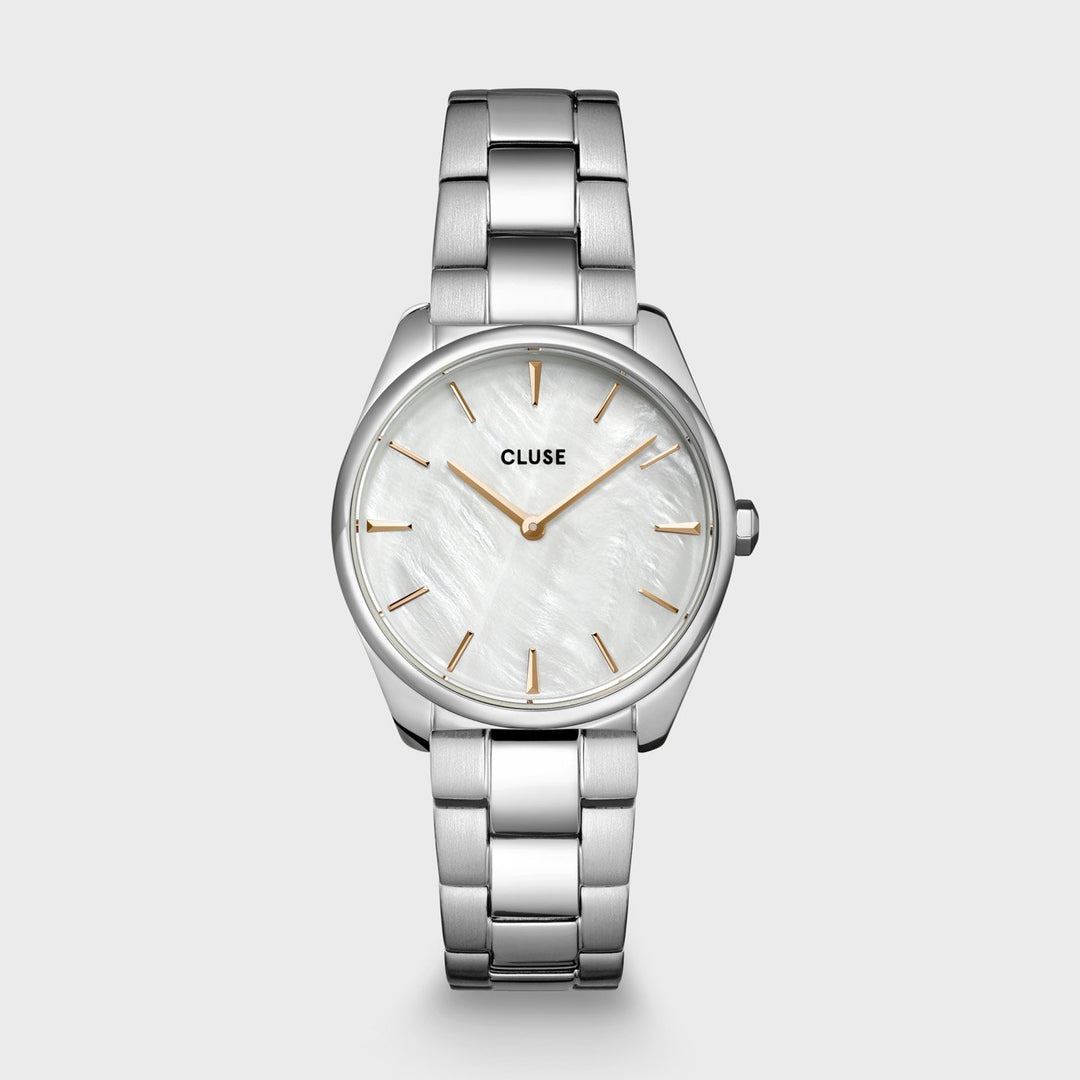 Féroce Petite Steel, White Pearl, Silver Colour CW11211 - Watch