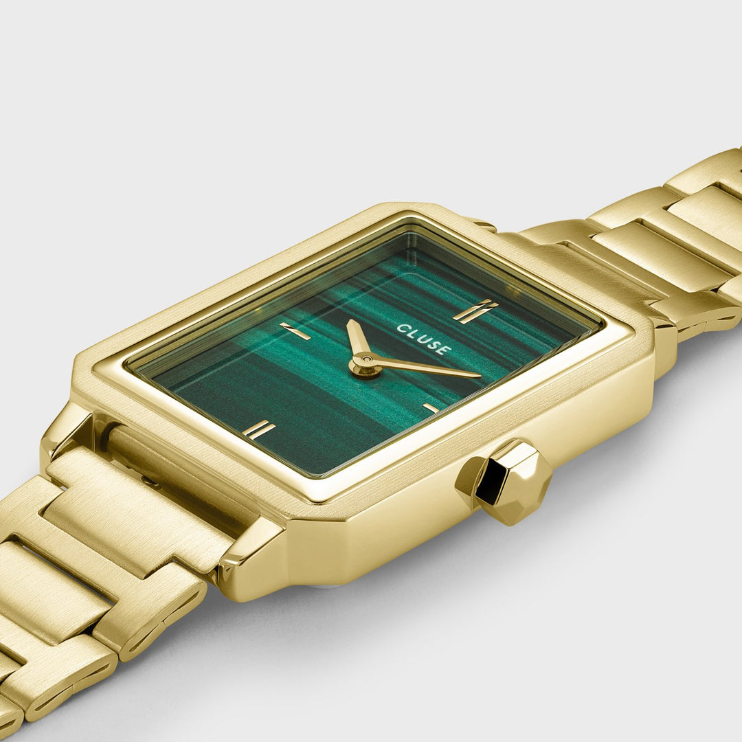 Gift Box Fluette Watch and Bracelet, Gold Colour CG10117 - Watch case detail