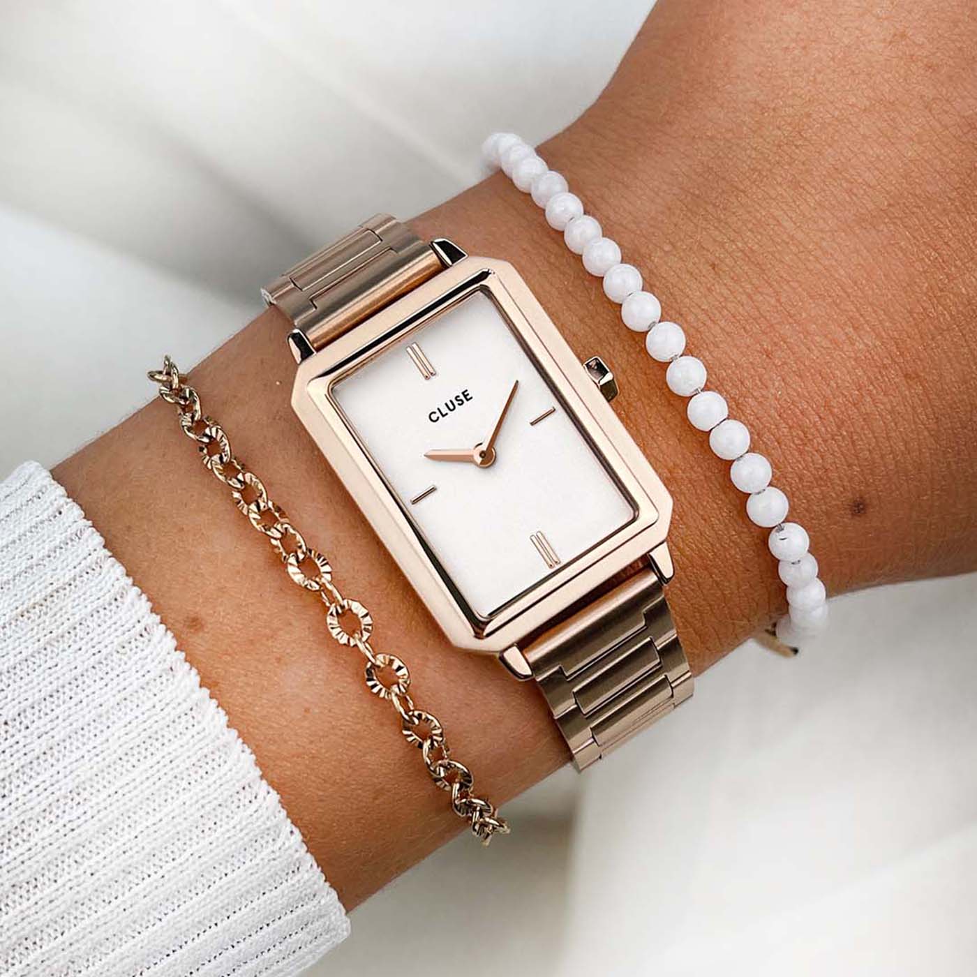 Montre cluse femme online rose gold