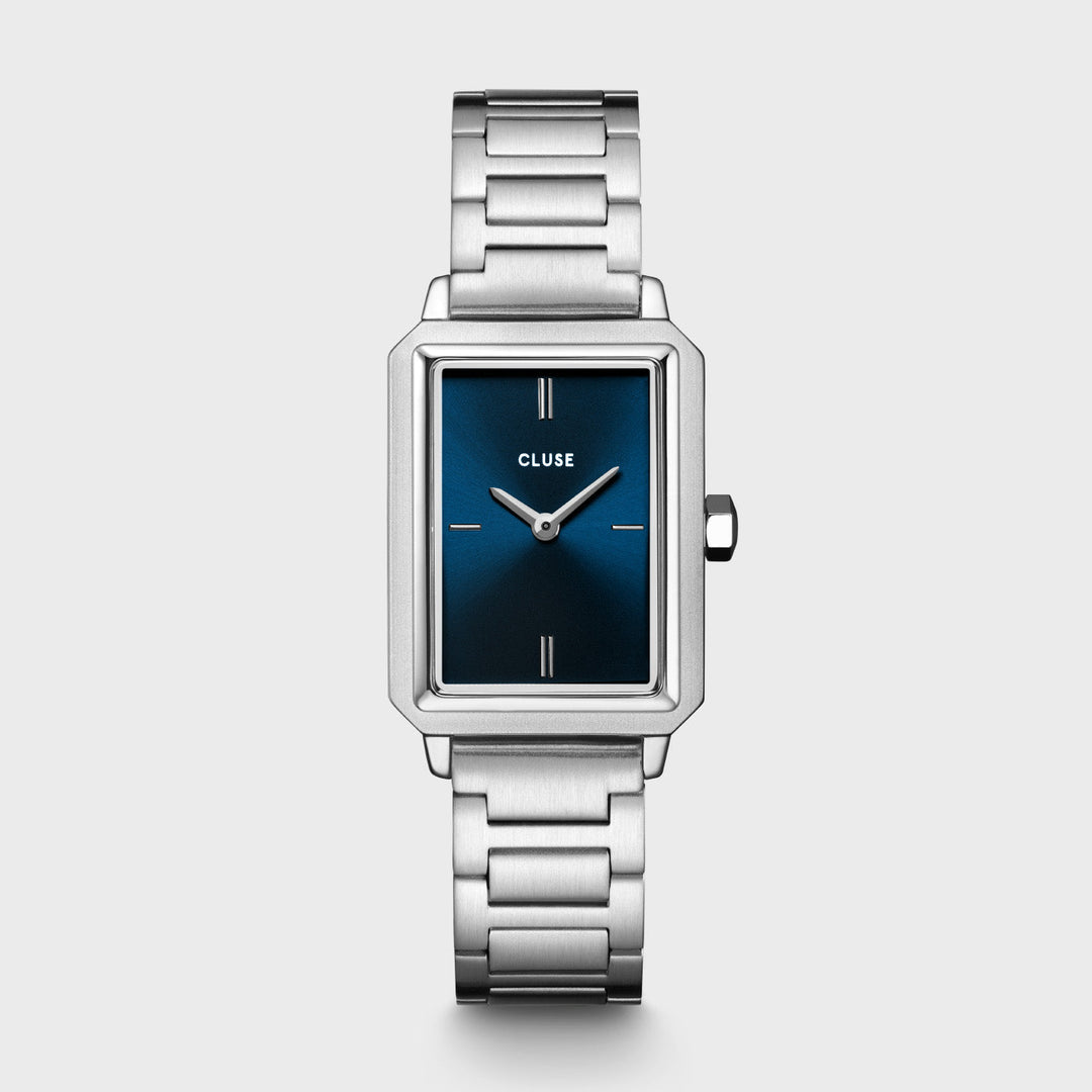 CLUSE Fluette Steel Dark Blue, Silver Colour CW11507 - Watch.