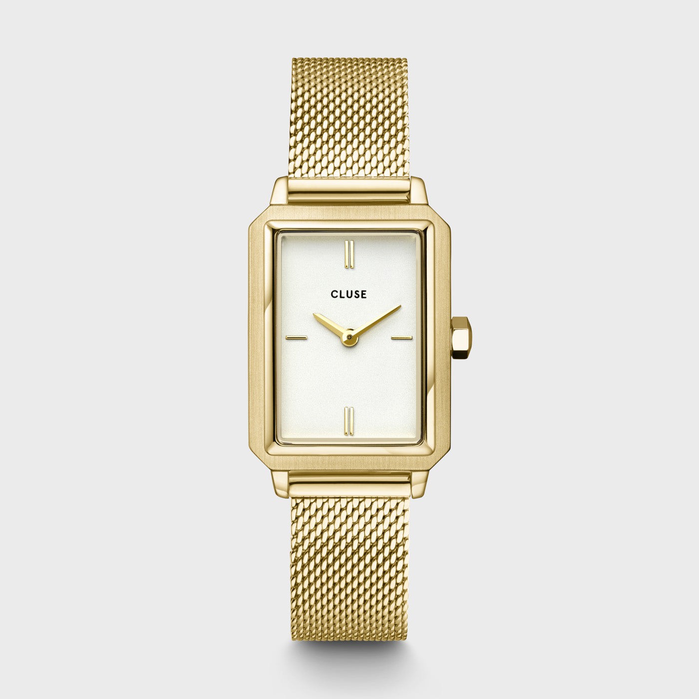 CLUSE Fluette Watch Mesh White, Gold Colour CW11508 - Watch