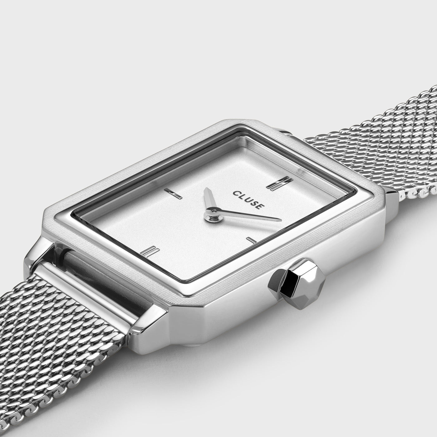 CLUSE Fluette Montre Rectangulaire CW11509 Argent Blanc Boutique cluse-fluette-montre-rectangulaire-cw11509-argent-blanc-boutique