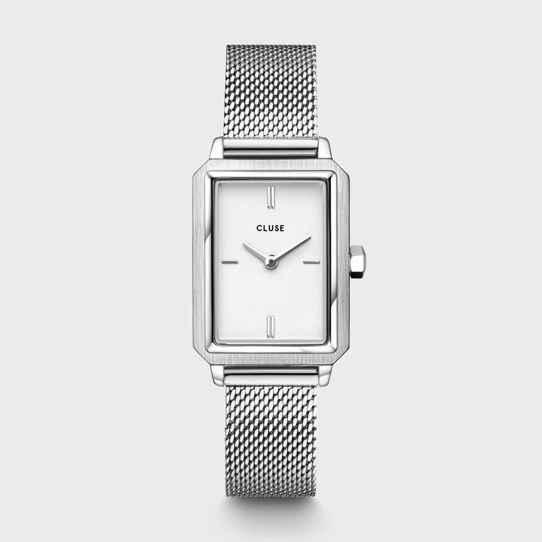 CLUSE Fluette Mesh Silver/White CW11509 - Watch