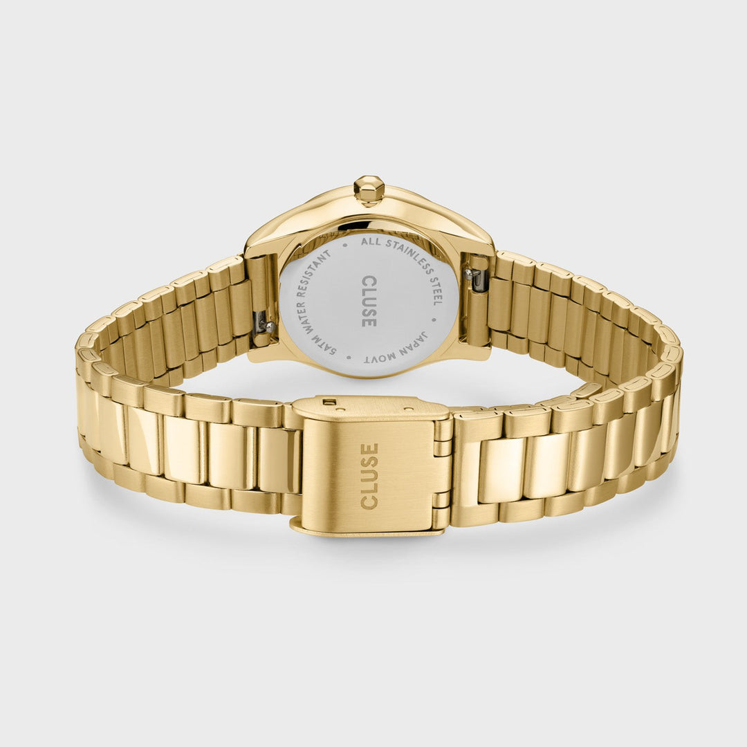 CLUSE Féroce Mini Steel Green/Gold CW11702 - Watch clasp and back.