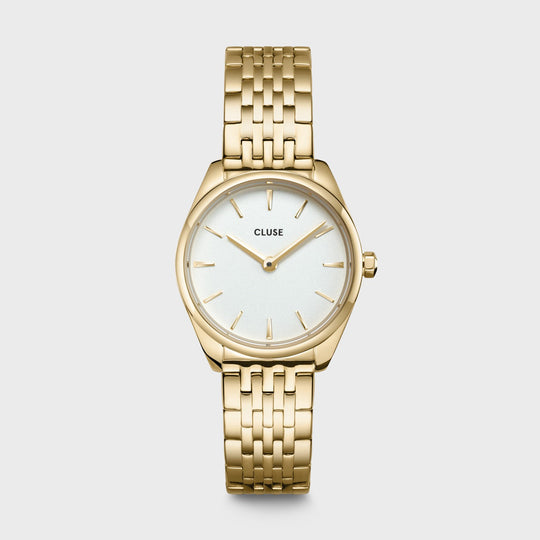 CLUSE Féroce Mini Steel Gold/White CW11705 - Watch