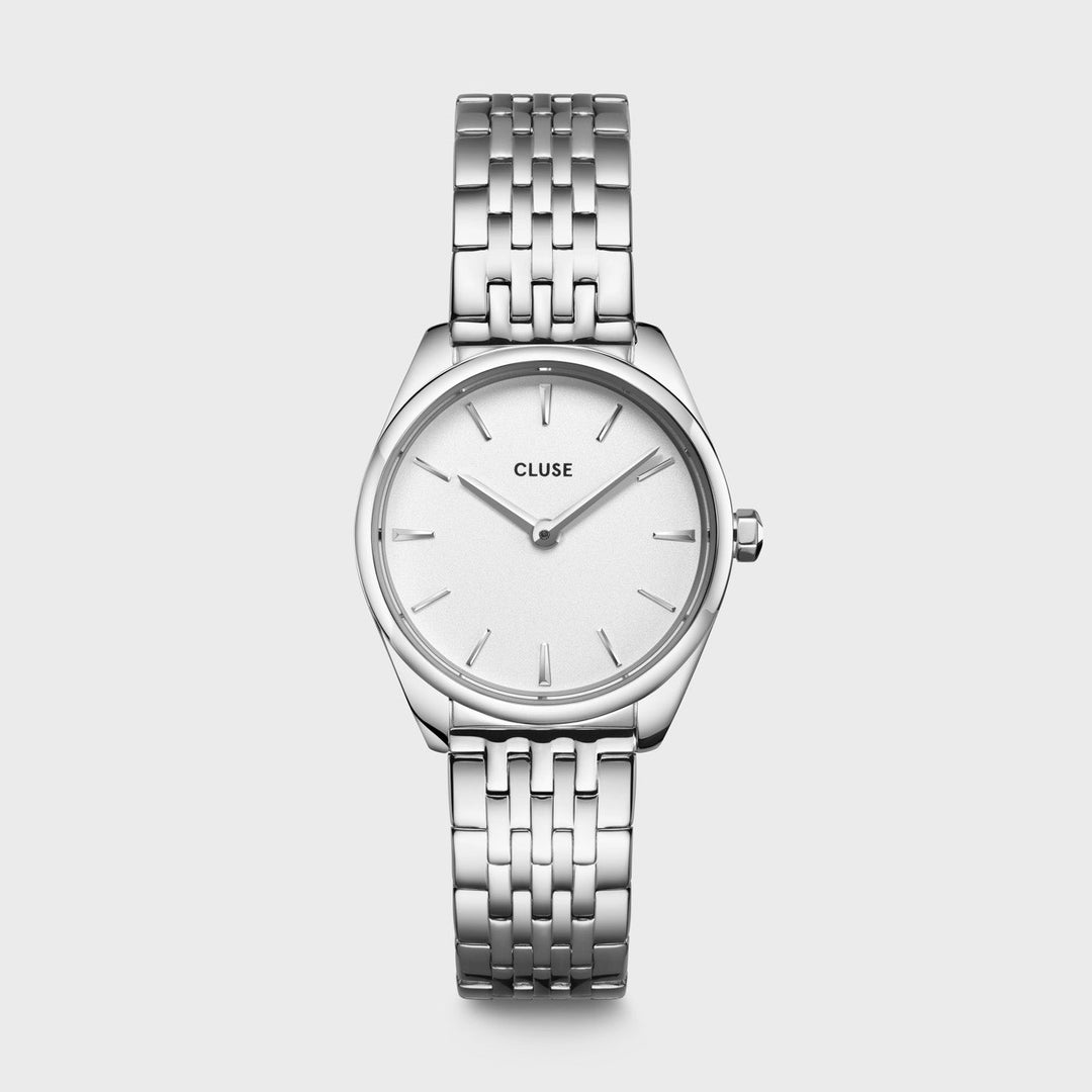 CLUSE Féroce Mini Steel Silver/White CW11706 - Watch