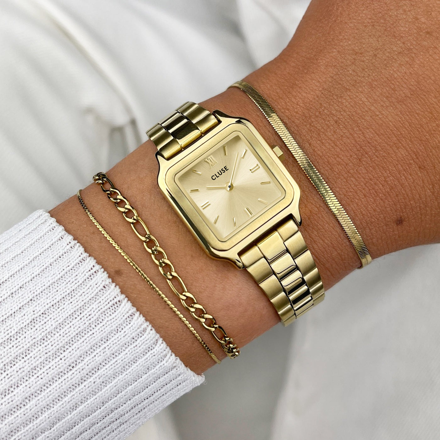 Womens chunky gold watch sale