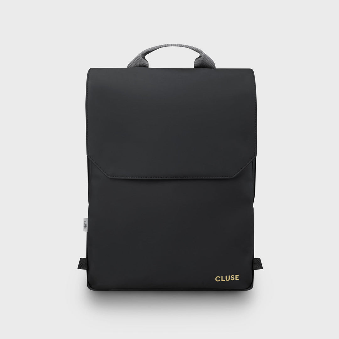 Réversible Backpack, Black Grey, Gold Colour CX03501 - Backpack Frontal Black