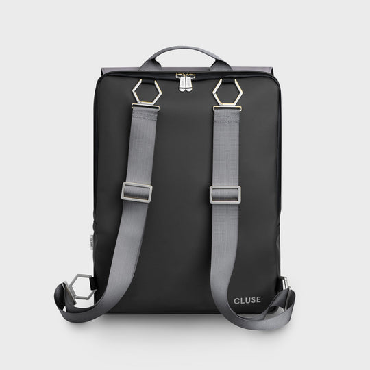 CLUSE Réversible Backpack Black Grey CX03506 - Backpack Back Grey