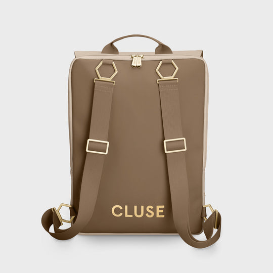 CLUSE Le Réversible Beige/Dark Brown CX03509 - Backpack back Beige