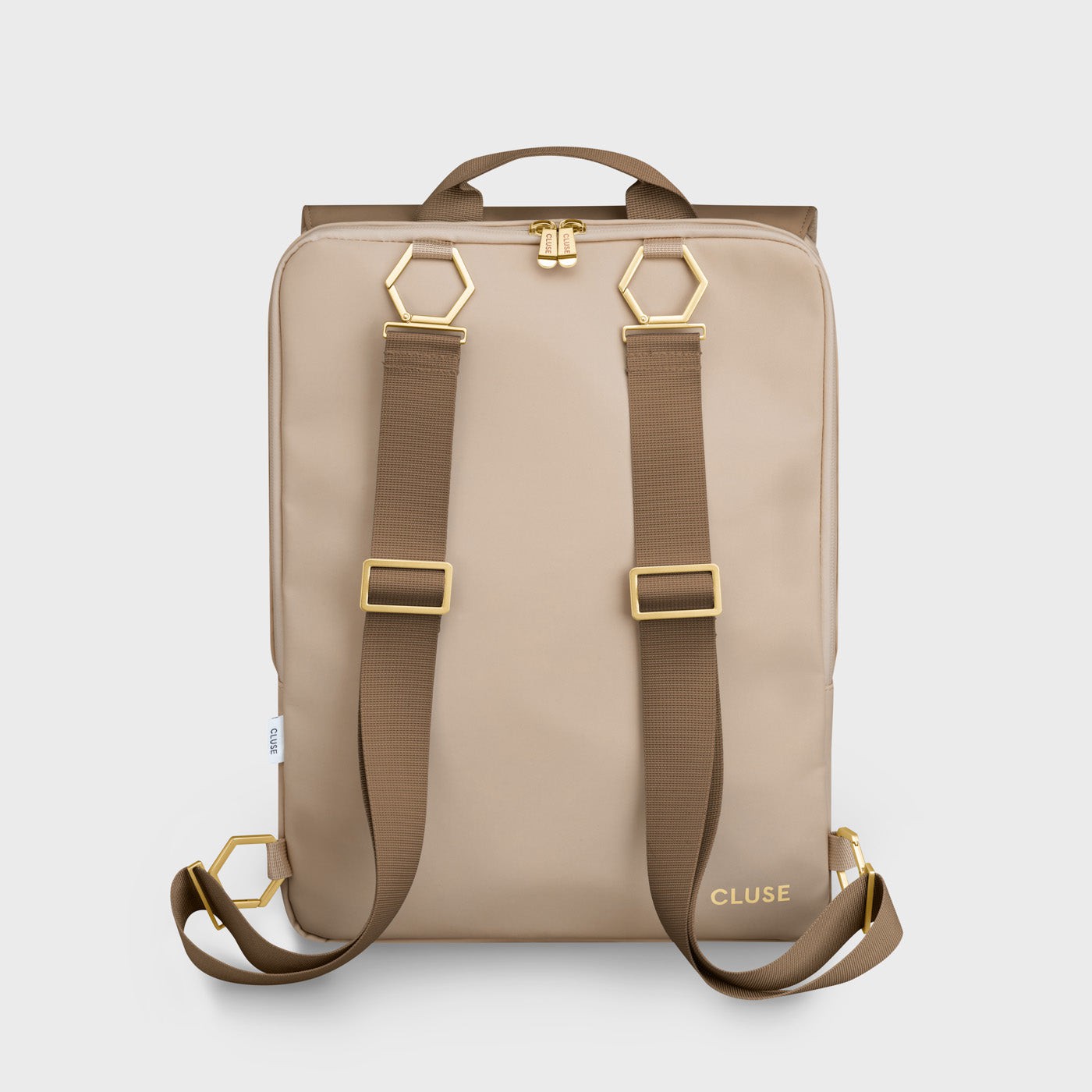 CLUSE Le Réversible Backpack CX03509 Beige/Dark Brown - Official