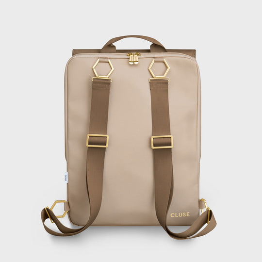 CLUSE Le Réversible Beige/Dark Brown CX03509 - Backpack back dark brown