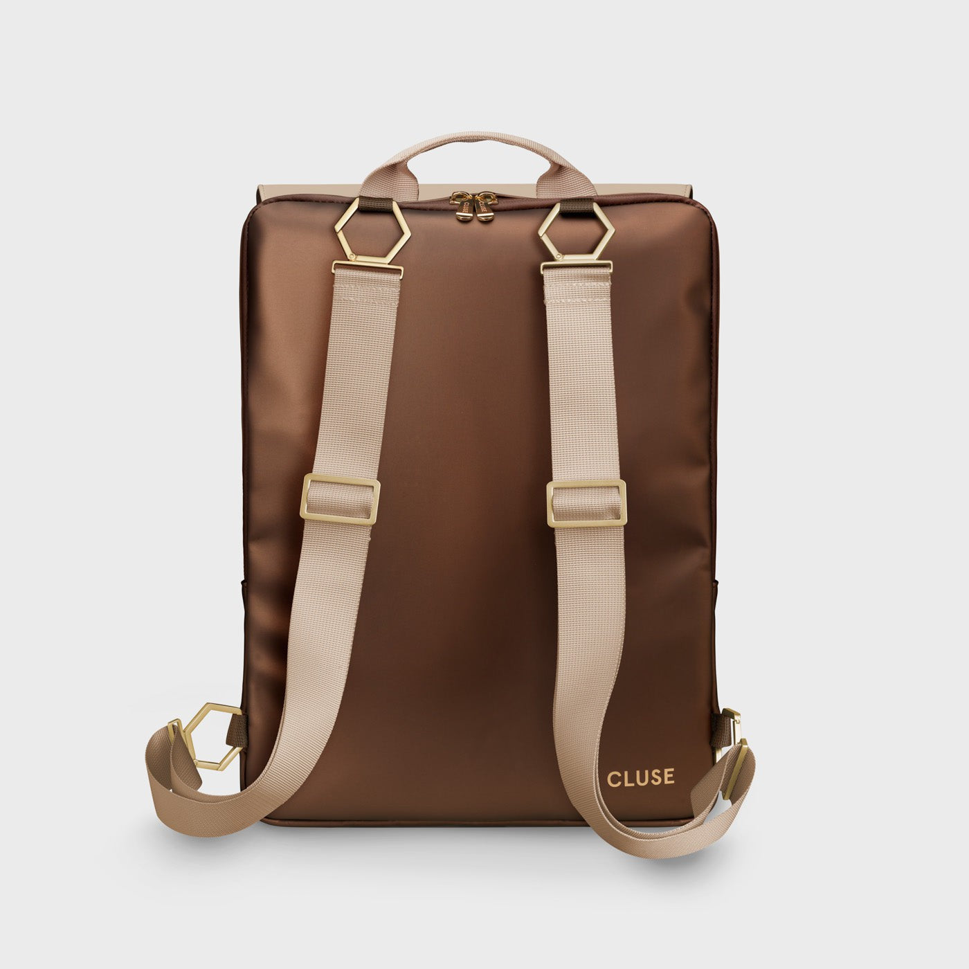 Backpack Metalic Frame CLUSE Le Réversible Backpack CX03510 Metallic Brown/Beige - Officiële ...