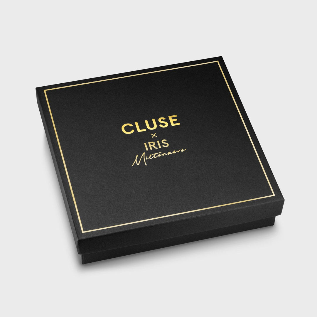 CLUSE Iris Mittenaere Mixed Chain T-Bar Necklace, Gold Colour CN14001 - Necklace packaging