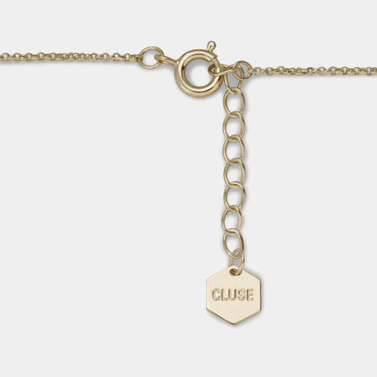 CLUSE Essentielle Gold Hexagons Chain Bracelet CLJ11007 - bracelet closure detail