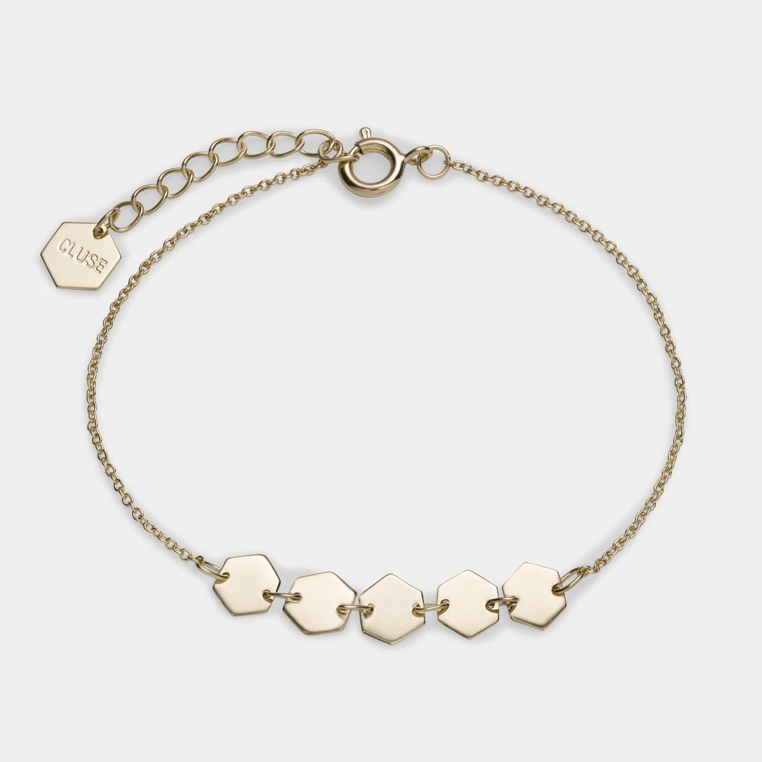 CLUSE Essentielle Gold Hexagons Chain Bracelet CLJ11007 - bracelet 