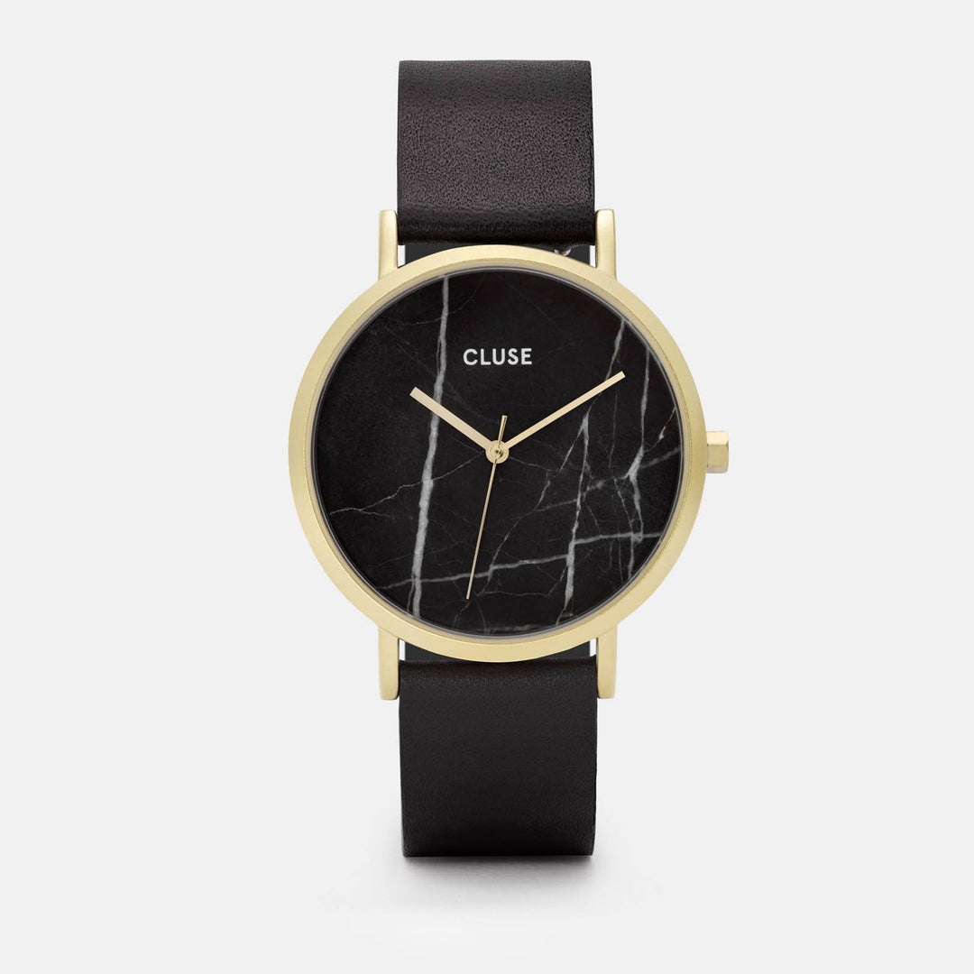 CLUSE La Roche Gold Black Marble/Black CL40004 - watch 