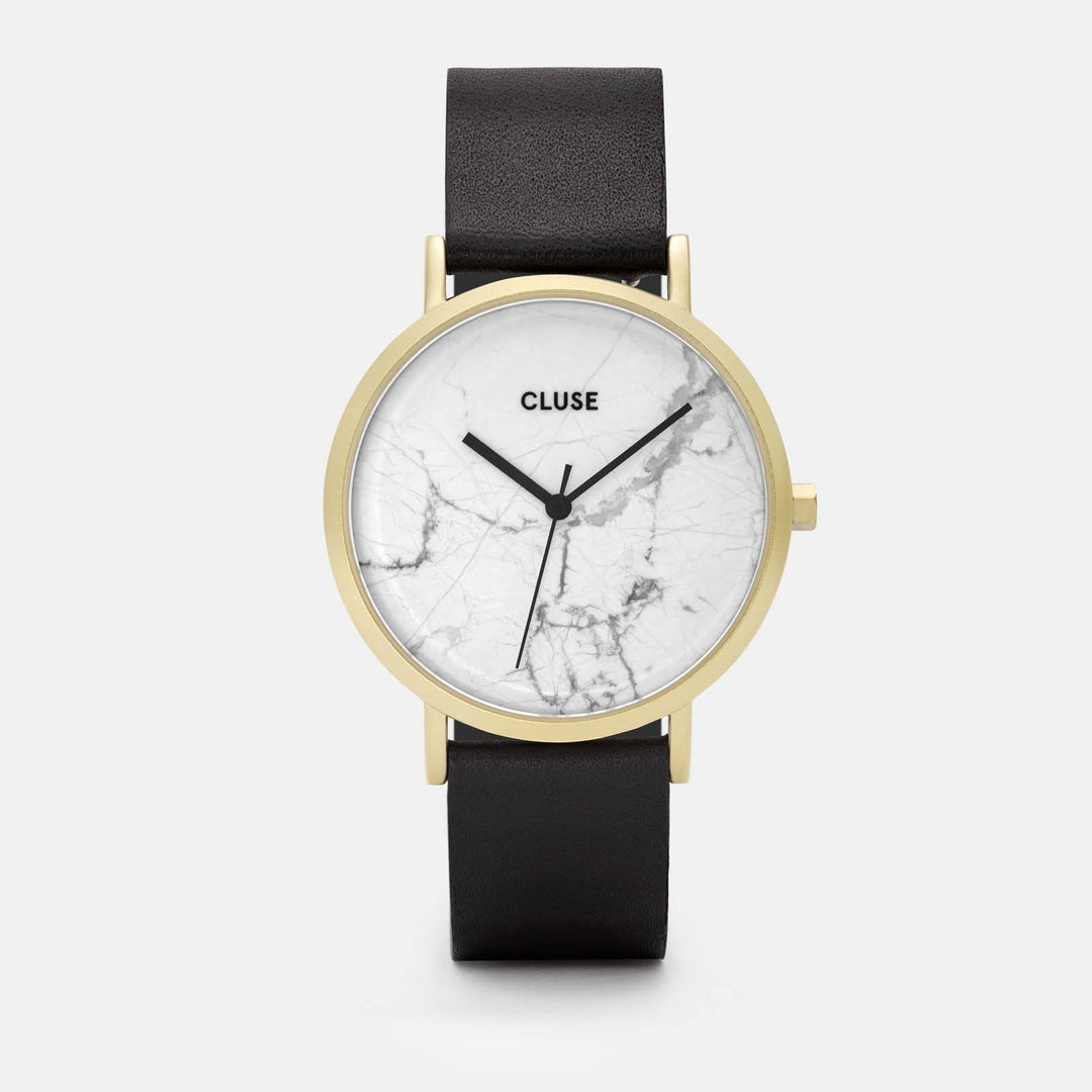 CLUSE La Roche Gold White Marble/Black CL40003 - watch 