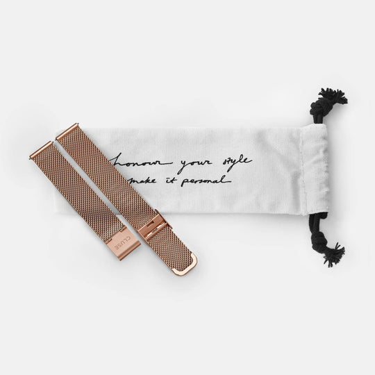 Strap 16 mm Mesh Rose gold/Rose Gold CS1401101030 - strap pouch