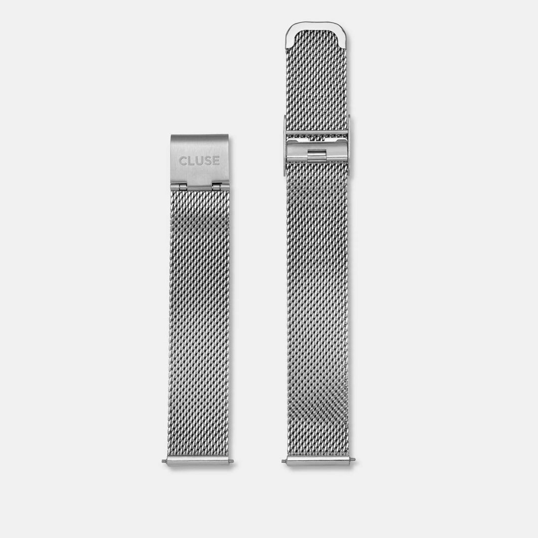 CLUSE Minuit Watch Strap 16 mm CS1401101028 Mesh Silver/Silver ...