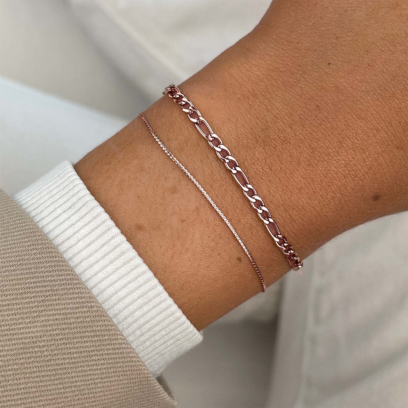 Rose gold chain clearance bracelet