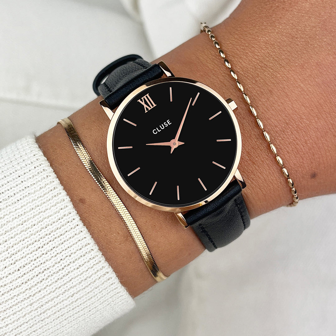 Rose Gold Montres Cluse Pas Cher Rose Gold Montre Noir Cluse Rose