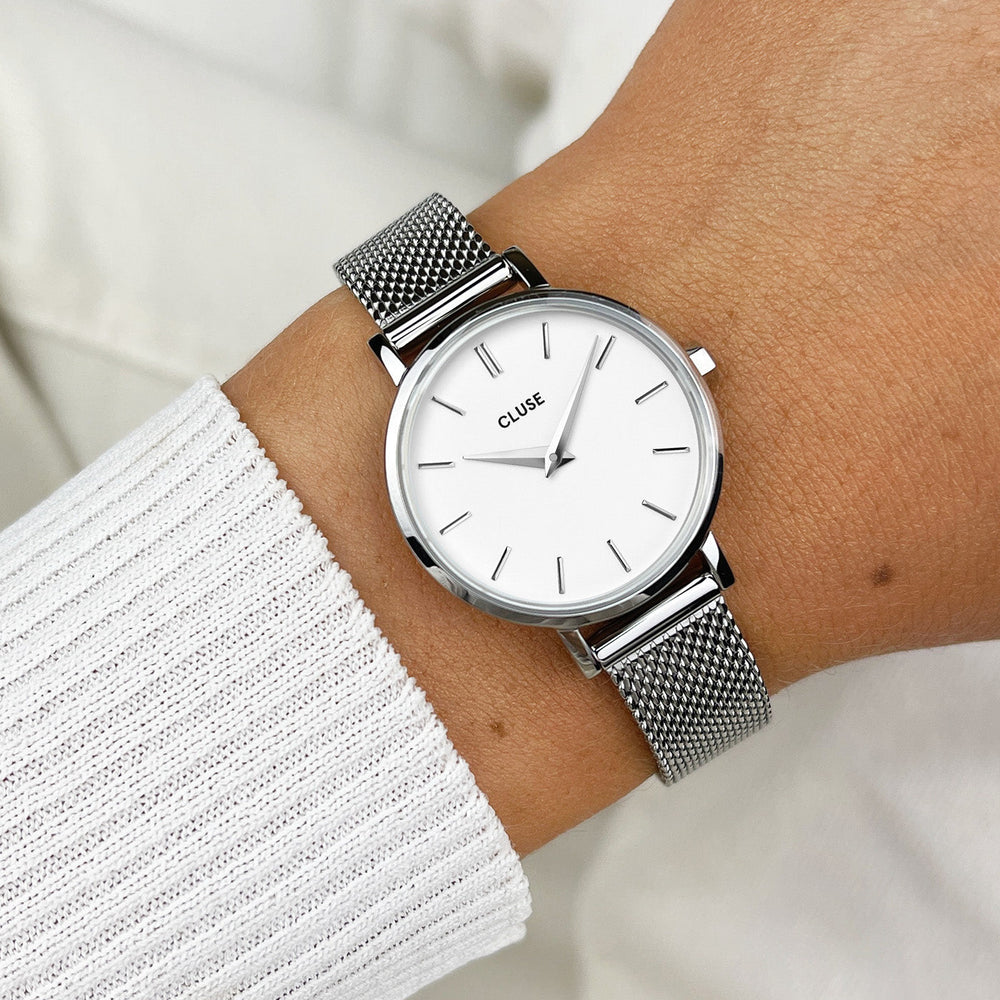 CLUSE Boho Chic Petite Watch CW0101211007 Plateada/Blanco Tienda