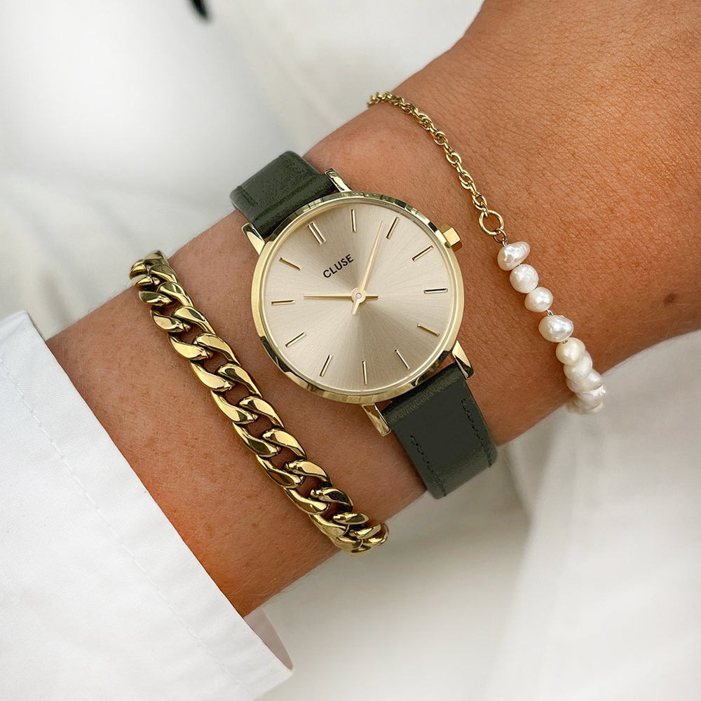 Damenuhr Minuit Cluse Damenuhr Lederarmband Cluse Minuit