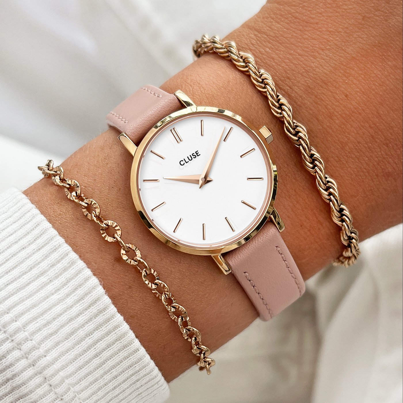 Bracelet rose gold cluse new arrivals